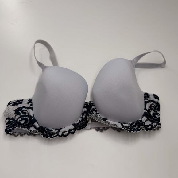 Wacoal Other - Wacoal Instant Icon T Shirt Bra Blue Lace 36C Women’s 853322